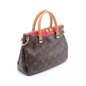 Louis Vuitton Pallas BB Monogram Handbag Leather Brown